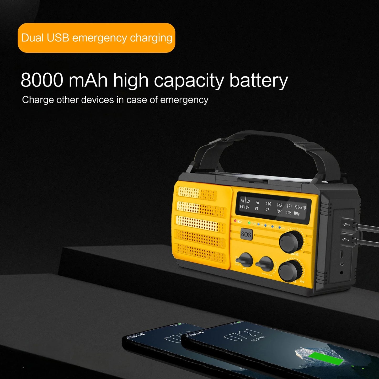 Emergency Weather Radio with Power Bank