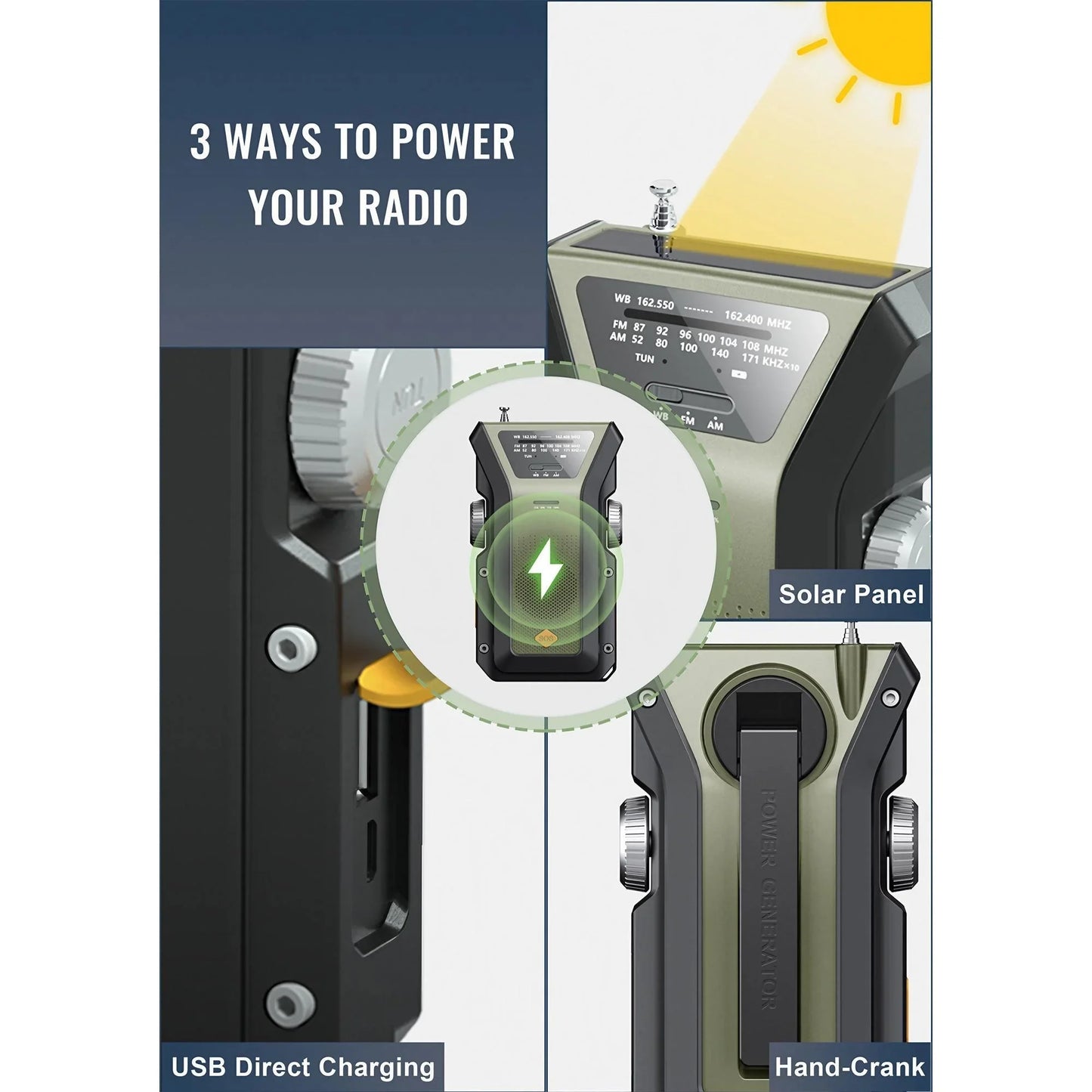 Emergency Weather Radio with Power Bank