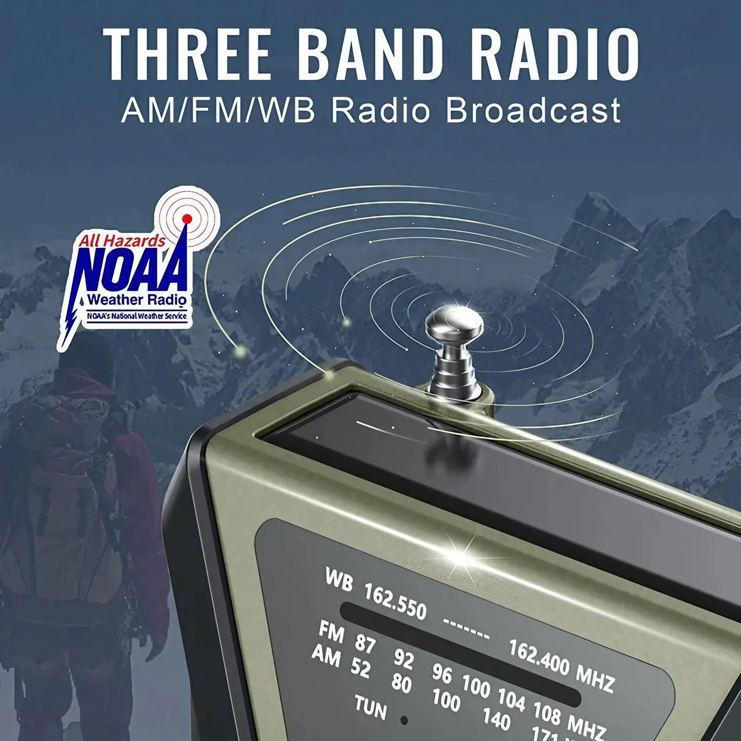 Emergency Weather Radio with Power Bank