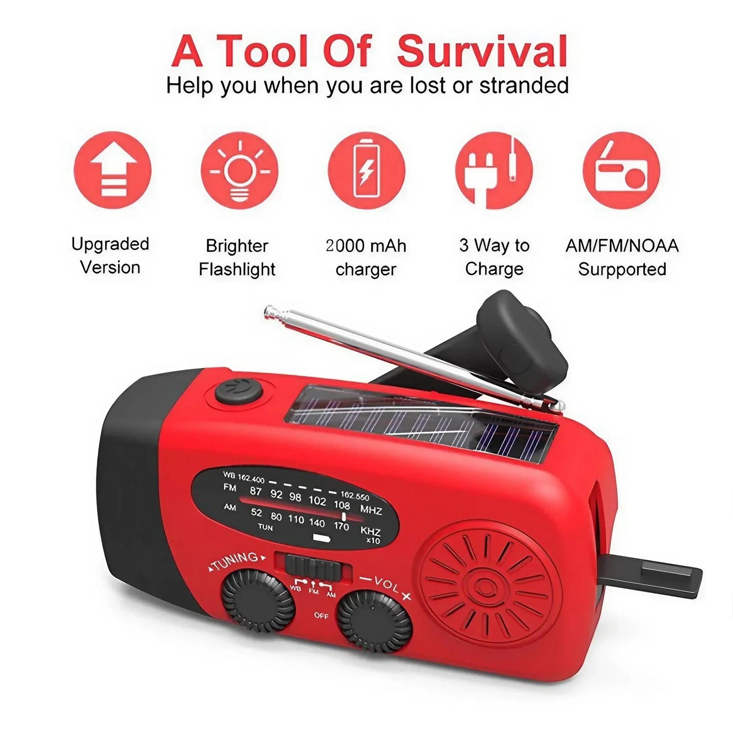 Emergency Weather Radio with Power Bank