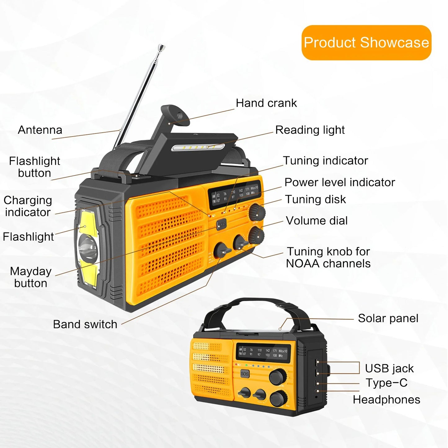 Emergency Weather Radio with Power Bank